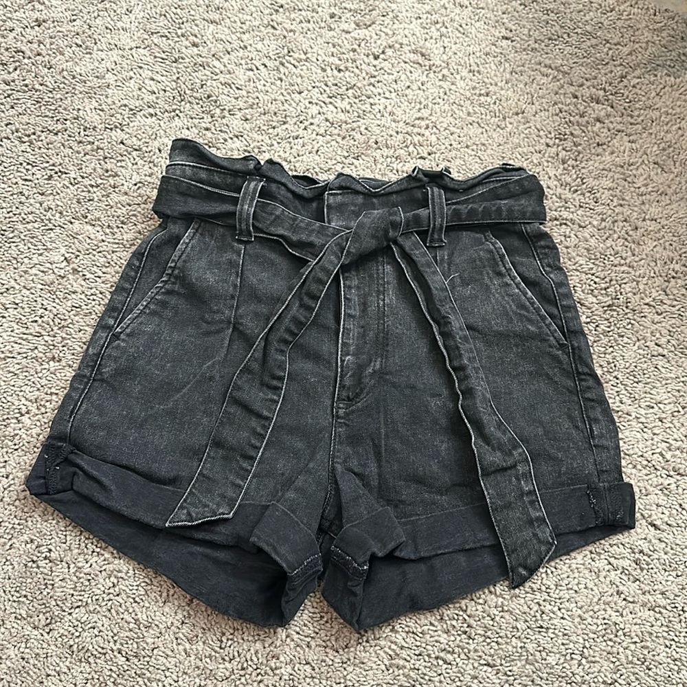 Express High Rise Tie Shorts